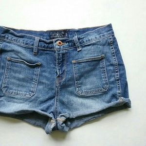 Lucky Brand Shorts - Lucky Brand High Waist Patch Pocket Jean Shorts Lucky Brand Shorts - Lucky Brand High Waist Patch Pocket Jean Shorts